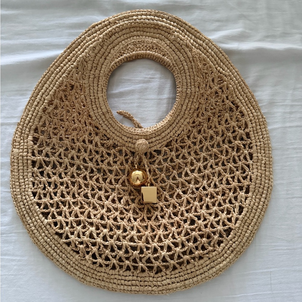 JACQUEMUS Spiaggia Small raffia basket bag - Picture 10 of 10
